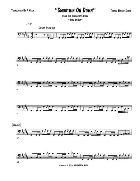 Smoothin On Down Bass Guitar Sheet Music