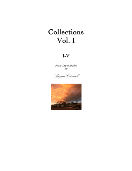 Free Sheet Music Snare Drum Tude Collections Vol 1