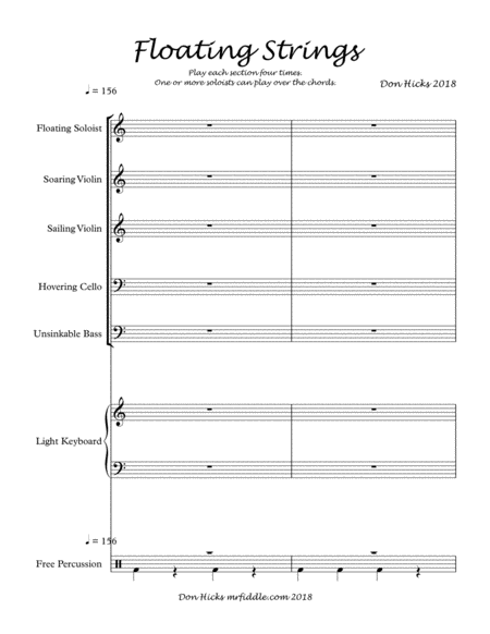 Free Sheet Music Soaring Strings