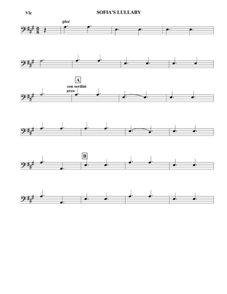 Free Sheet Music Sofias Lullaby Score And Parts