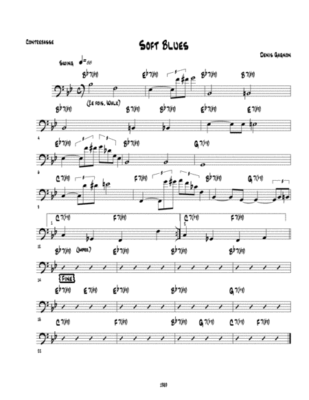 Free Sheet Music Soft Blues Score Et 6 Partitions
