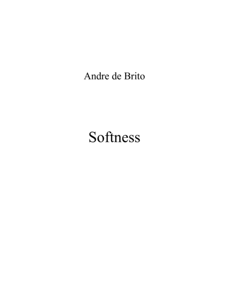 Free Sheet Music Softness Piano Study 2