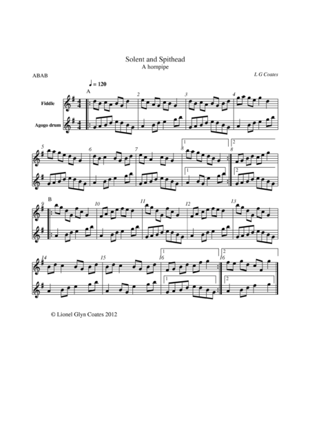 Free Sheet Music Solent And Spithead