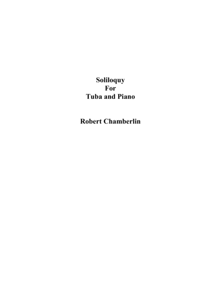 Free Sheet Music Soliloquy For Tuba And Piano