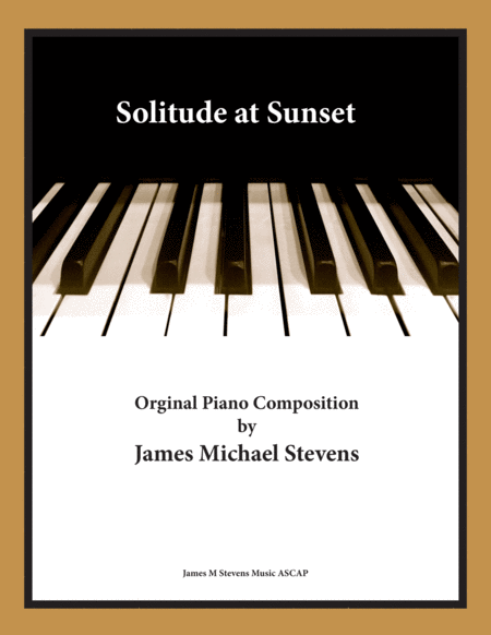 Free Sheet Music Solitude At Sunset Reflective Piano