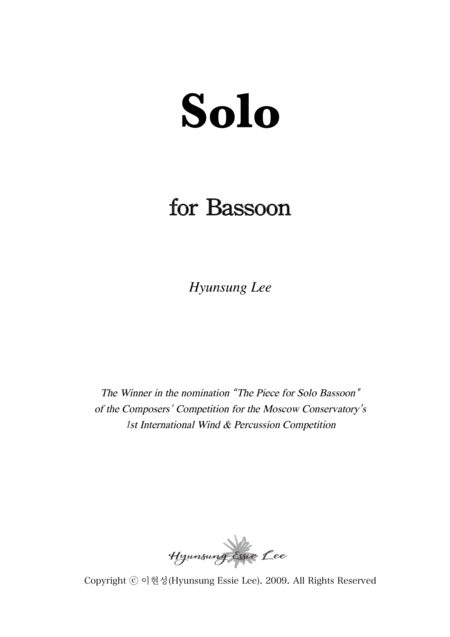 Free Sheet Music Solo For Bassoon