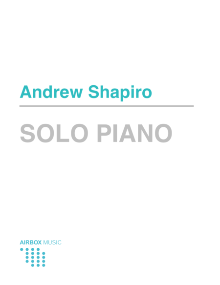 Solo Piano Sheet Music