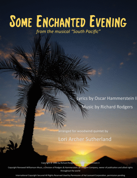 Some Enchanted Evening For Woodwind Quintet Sheet Music