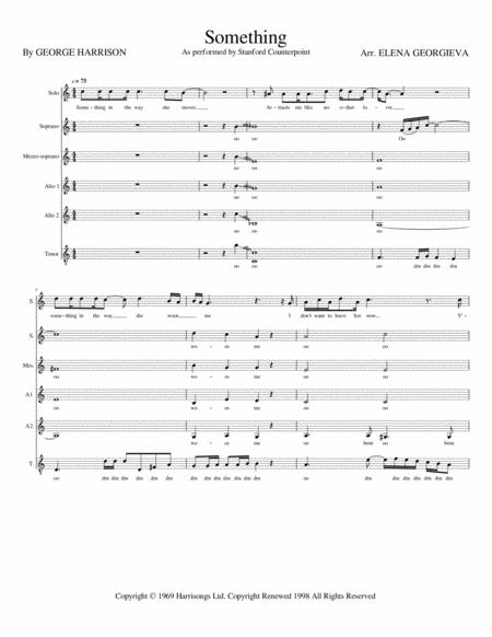 Free Sheet Music Something Ssaa A Cappella