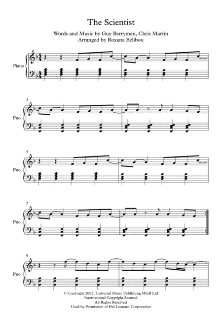 Somewhere Only We Know Lead Sheet In Published A Key With Chords Sheet Music