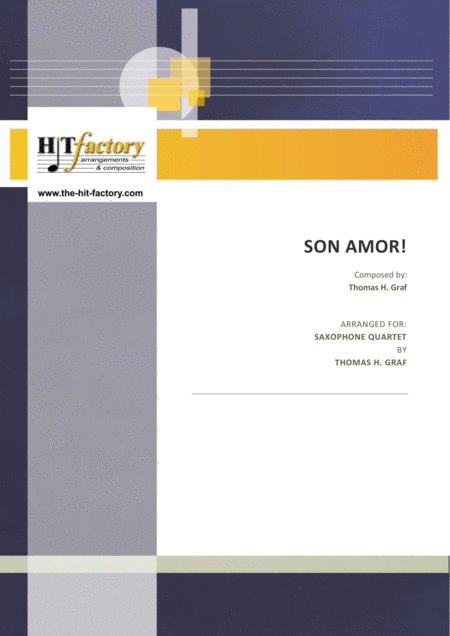 Son Amor Samba Saxophone Quartet Sheet Music