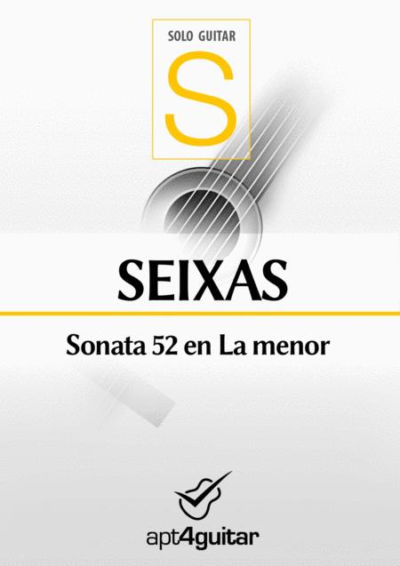 Free Sheet Music Sonata 52 En La Menor