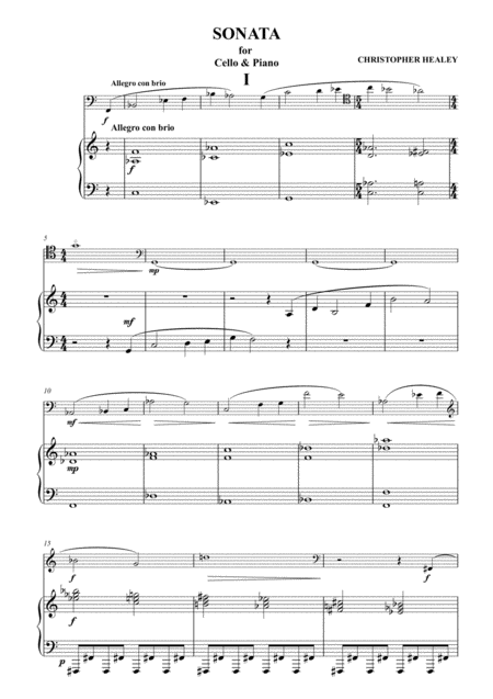 Free Sheet Music Sonata For Cello Piano