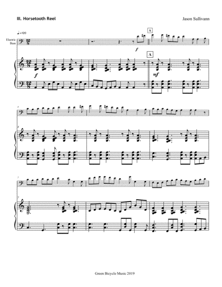 Free Sheet Music Sonata For Electric Bass And Piano 3rd Mvt Only