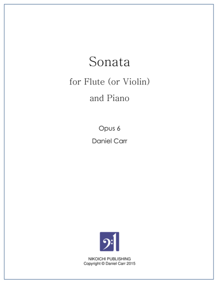 Free Sheet Music Sonata For Flute Or Violin And Piano Opus 6
