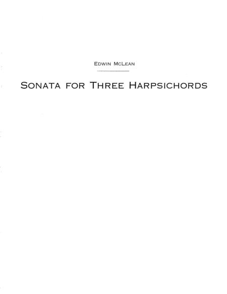Free Sheet Music Sonata For Three Harpsichords