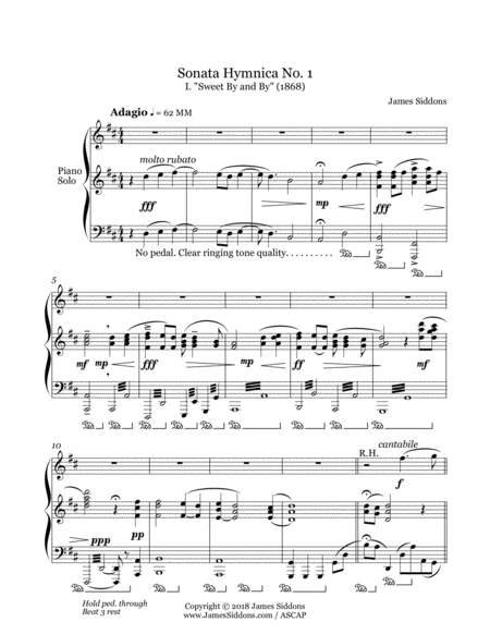 Free Sheet Music Sonata Hymnica No 1