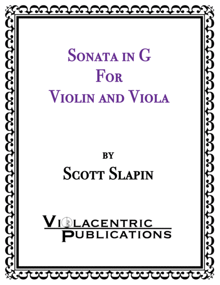 Sonata In G For Violin And Viola Sheet Music