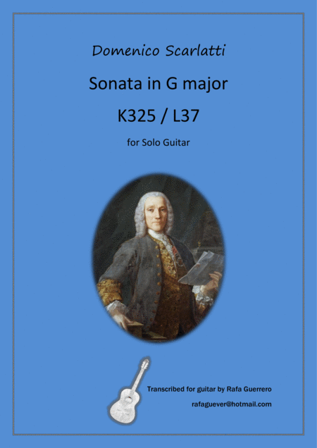 Free Sheet Music Sonata K325 L37