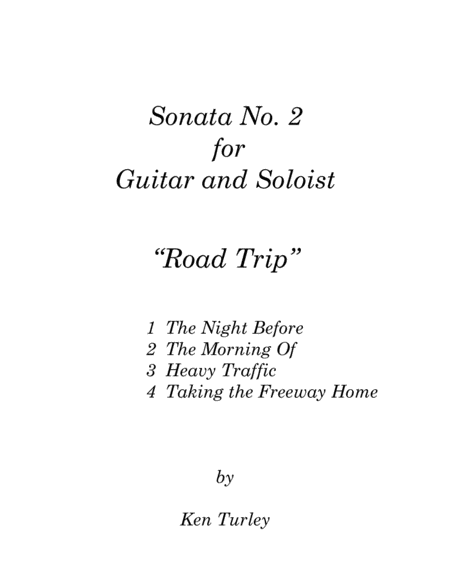 Sonata No 2 For Guitar And Viola Road Trip Sheet Music