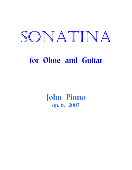 Free Sheet Music Sonatina For Oboe And Guitar