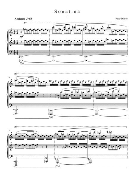 Free Sheet Music Sonatina For Solo Piano