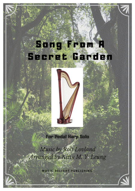 Song From A Secret Garden Pedal Harp Solo Sheet Music