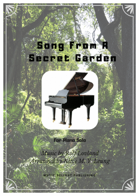 Song From A Secret Garden Piano Solo Sheet Music