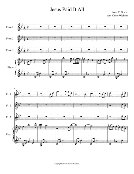 Free Sheet Music Song No 1