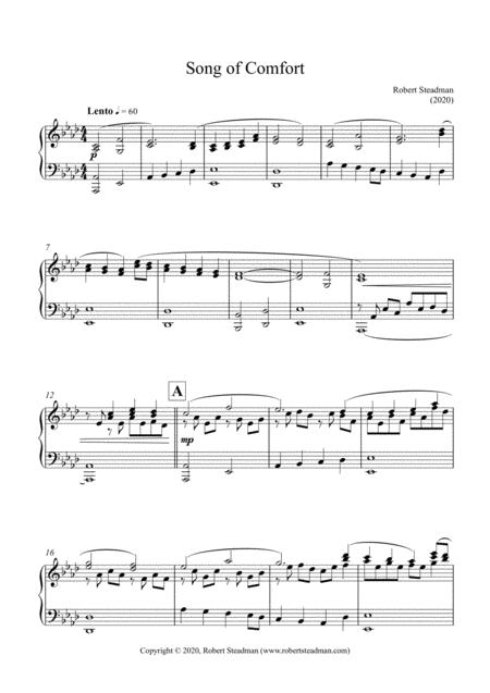 Song Of Comfort Sheet Music