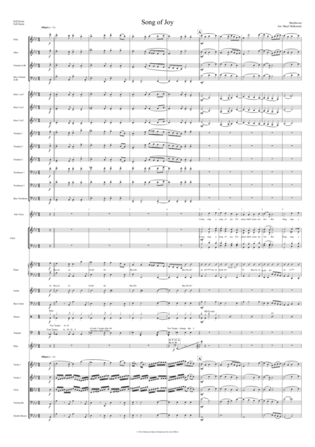 Song Of Joy For Solo Tenor Voice Choir And Pops Orchestra Key Of Ab To Bb Major Sheet Music