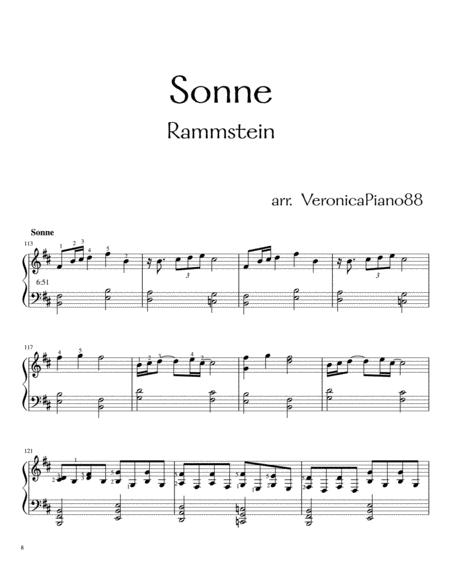 Free Sheet Music Sonne