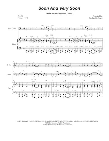 Free Sheet Music Soon And Very Soon For Bb Clarinet Solo And Piano