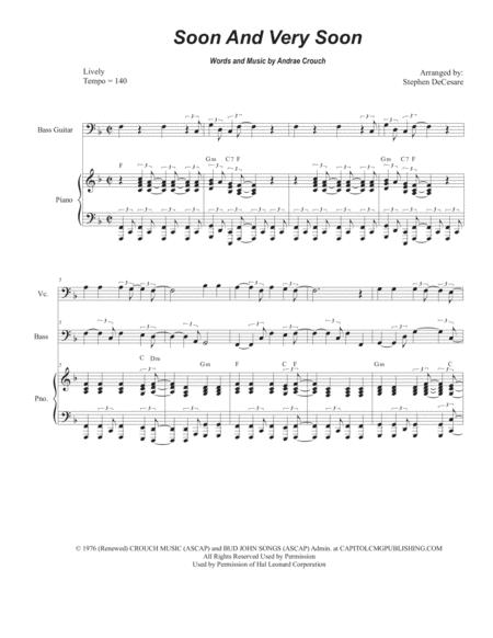 Free Sheet Music Soon And Very Soon For Cello Solo And Piano