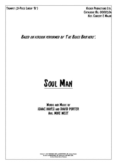 Soul Man 3 Piece Brass Section B Sheet Music