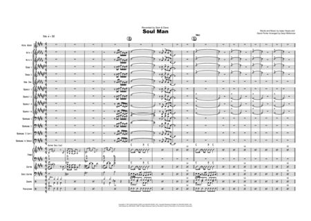 Soul Man Vocal With Big Band Key Of E To F Sheet Music