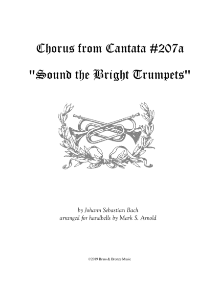 Sound The Bright Trumpets Chorus From Cantata 207a Sheet Music