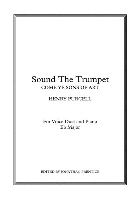 Free Sheet Music Sound The Trumpet Come Ye Sons Of Art Eb Major