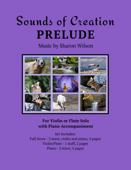 Sounds Of Creation Prelude Violin Or Flute Solo With Piano Accompaniment Sheet Music