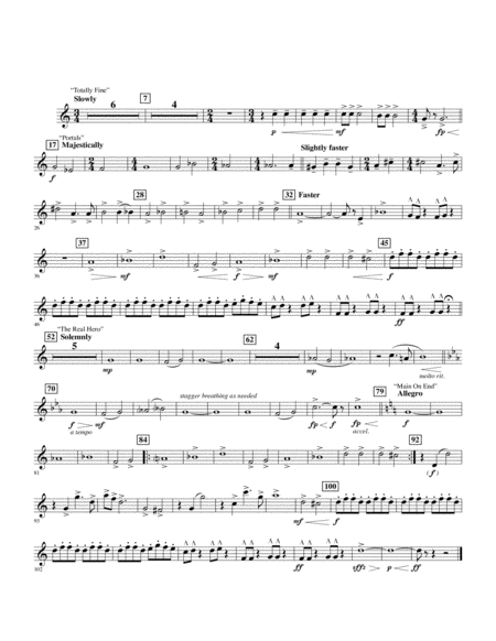 Free Sheet Music Soundtrack Highlights From Avengers Endgame Arr Michael Brown Bb Tenor Saxophone