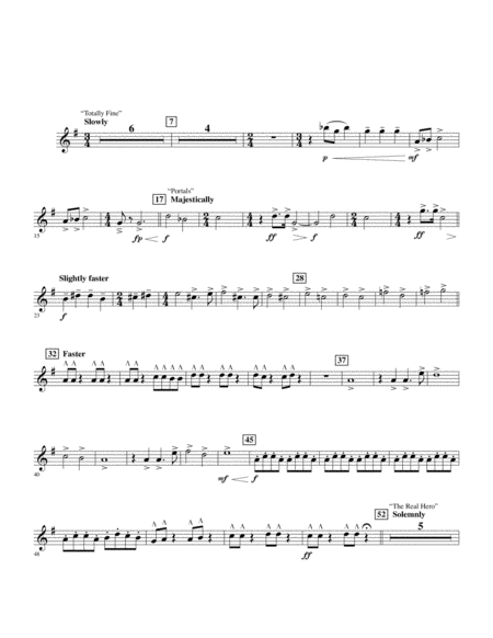Free Sheet Music Soundtrack Highlights From Avengers Endgame Arr Michael Brown Eb Alto Saxophone 1