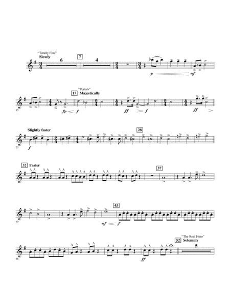 Soundtrack Highlights From Avengers Endgame Arr Michael Brown Eb Alto Saxophone 1 Sheet Music