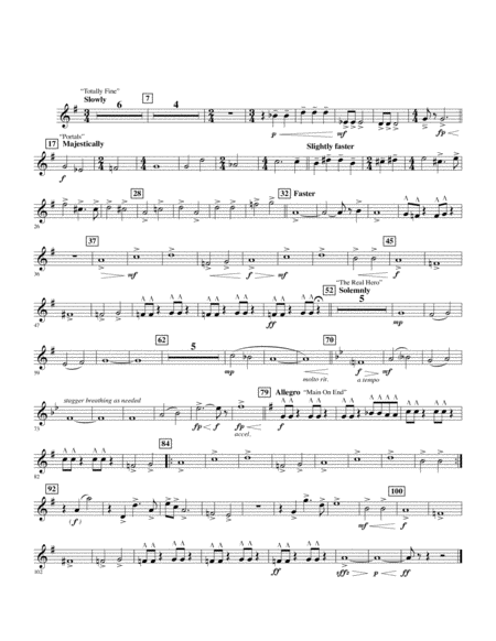 Free Sheet Music Soundtrack Highlights From Avengers Endgame Arr Michael Brown Eb Baritone Saxophone