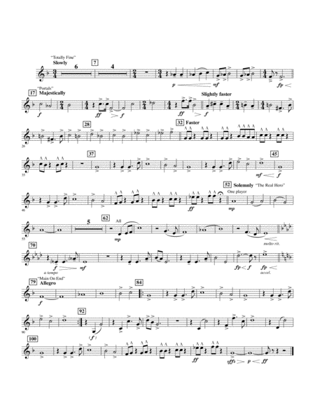 Soundtrack Highlights From Avengers Endgame Arr Michael Brown F Horn 1 Sheet Music