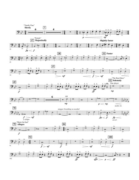 Free Sheet Music Soundtrack Highlights From Avengers Endgame Arr Michael Brown Trombone 2