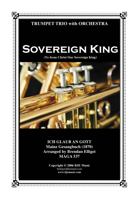 Sovereign King Trumpet Trio And Orchestra Score And Parts Pdf Sheet Music