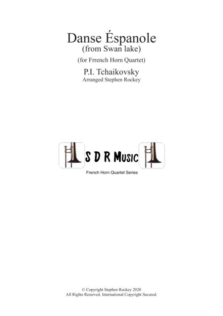 Spanish Dance From Swan Lake For French Horn Quartet Sheet Music