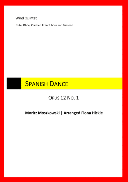 Spanish Dance Opus 12 No 1 Sheet Music