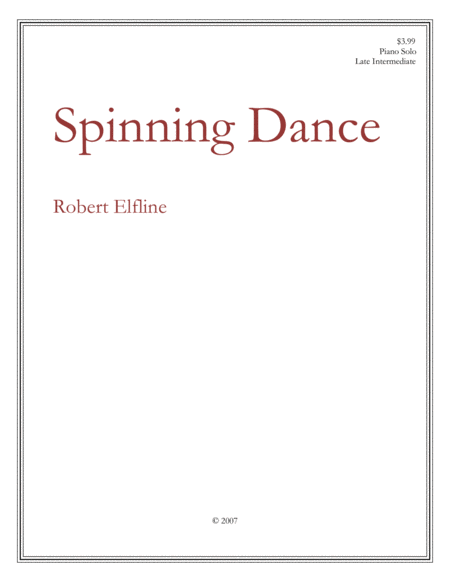 Free Sheet Music Spinning Dance