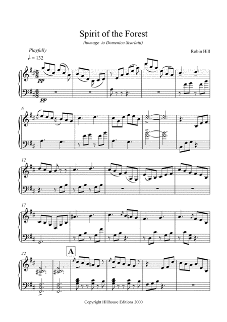 Spirit Of The Forest Sheet Music